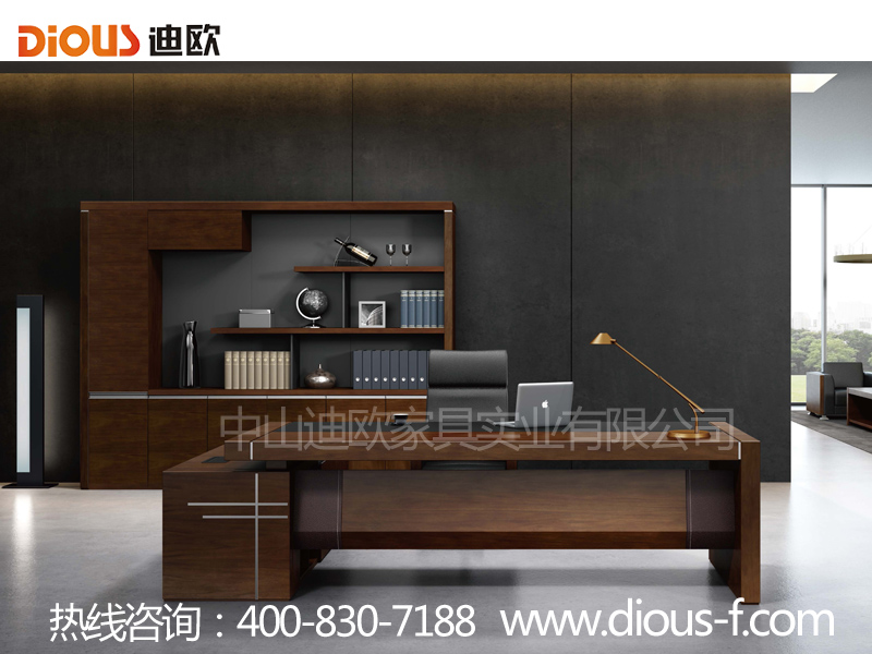 辦公家具實木貼皮班臺 辦公家具實木貼皮班臺