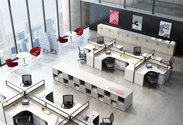 迪歐辦公家具屏風卡位職員桌