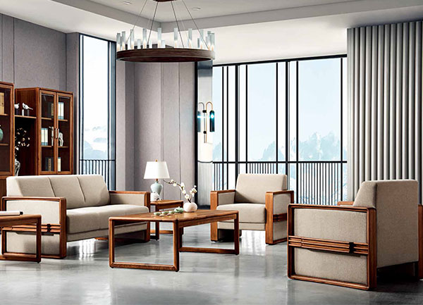 迪歐新款辦公室洽談休閑沙發-旭日東升