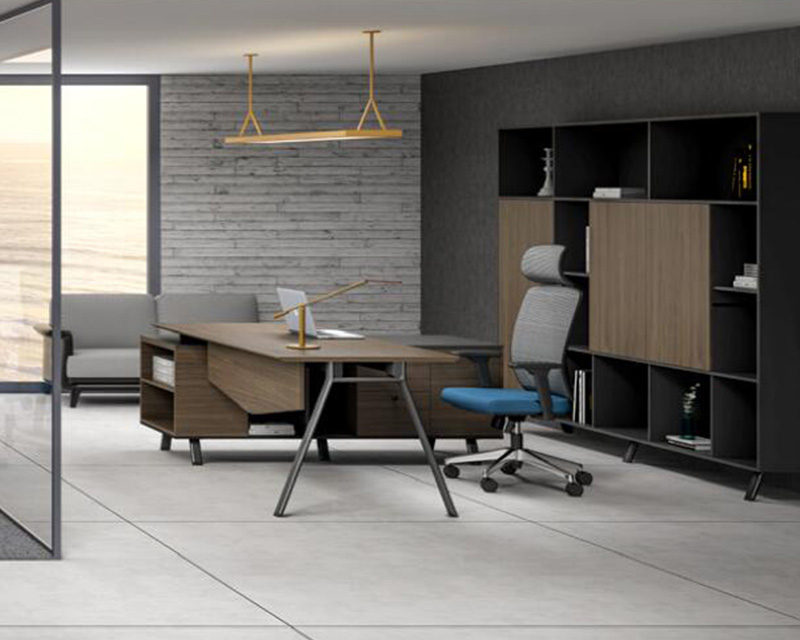 莫蘭迪系列 - 時尚美觀總監經理膠板辦公桌