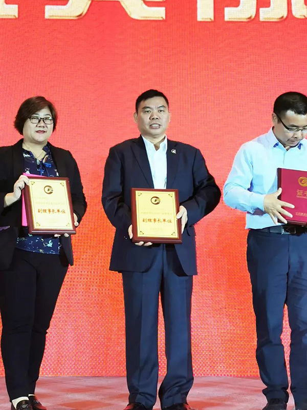 迪歐集團副總裁黃云林接受牌匾