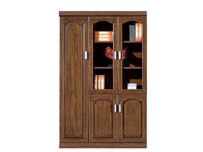 總裁總經理高端雞翅木左兩三開文件柜U605S13-4T