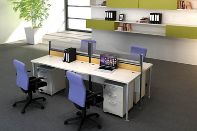 簡約相對桌前屏風(fēng)辦公卡位辦公桌椅V5-070-24