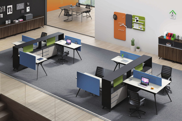 職員區(qū)組合職員辦公桌文件柜套裝FL-D2126 H