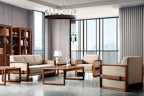 迪歐新款辦公室洽談休閑沙發-旭日東升