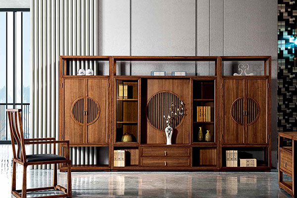 迪歐事業單位實木老板辦公室文件柜-圓意