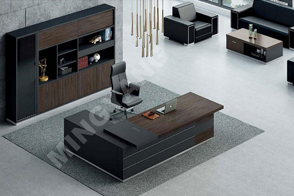 迪歐家具致和系列 - 奢華大氣老板大班臺(tái)