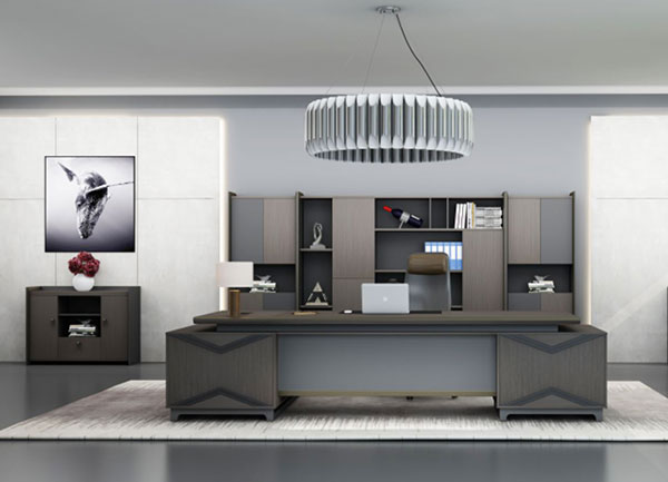 2020新品-廣州系列-現(xiàn)代辦公大班臺-迪歐家具