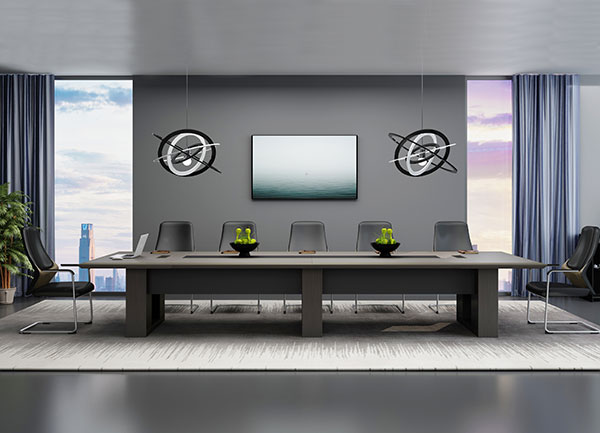 新品-廣州系列-現代時尚多人會議桌-迪歐家具